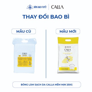 Bông tẩy trang Bông Bạch Tuyết Calla 250g chất bông mềm mịn làm sạch sâu