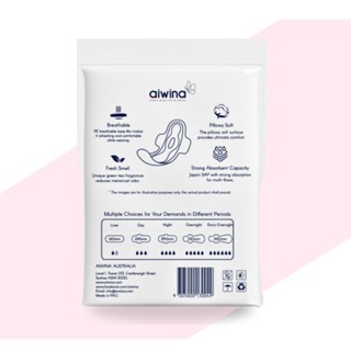Băng vệ sinh Aiwina (Hương trà) miếng dùng thử 2pads chống tràn hiệu quả siêu thấm