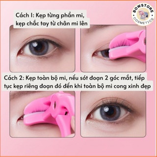 Kẹp bấm mi GECOMO #Hồng sử dụng dễ dàng làm cong mi hiệu quả