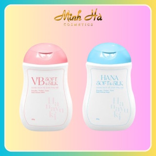 Dung dịch vệ sinh phụ nữ Soft & Silk Hanayuki 150g làm sạch nhẹ nhàng, không gây kích ứng, khô rát