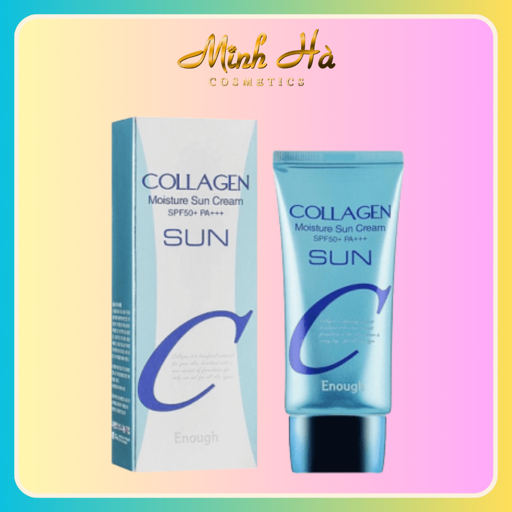 Kem chống nắng Enough Collagen Moisture Sun Cream SPF50+ PA++++ 50g nâng tone nhẹ nhàng bảo vệ da