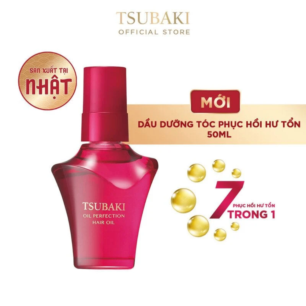 Dầu dưỡng tóc Tsubaki 50ml phục hồi tóc hư tổn