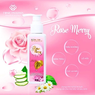 Dung dịch vệ sinh phụ nữ Rose Merry 120/300ml làm sạch dịu nhẹ an toàn cho mẹ bầu