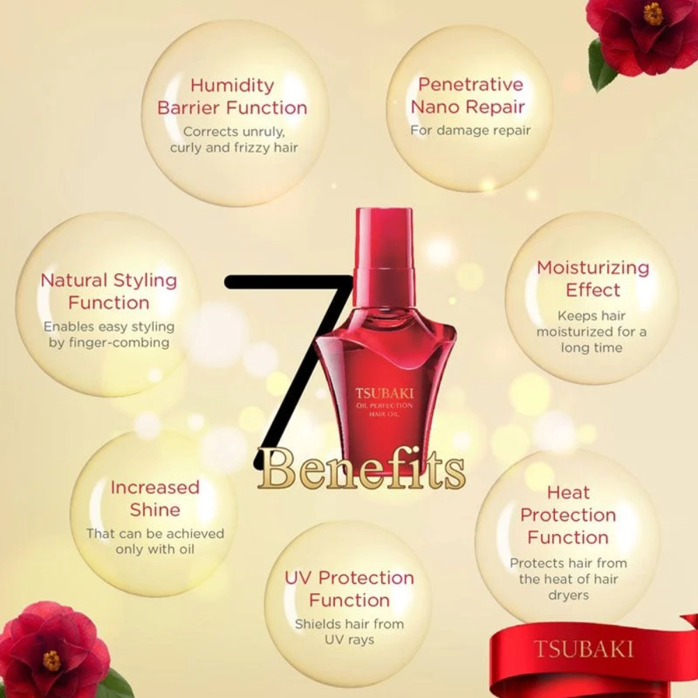Dầu dưỡng tóc Tsubaki 50ml phục hồi tóc hư tổn