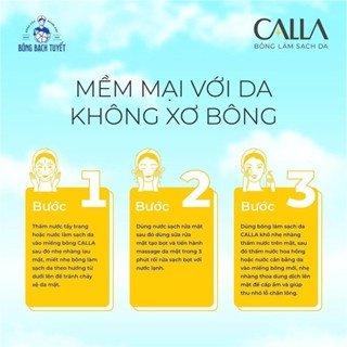 Bông tẩy trang Bông Bạch Tuyết Calla 250g chất bông mềm mịn làm sạch sâu