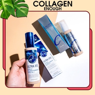 Kem nền Collagen ENOUGH Ultra X10 SPF50+ PA+++ 100ml mỏng nhẹ kiềm dầu tốt