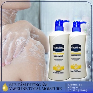 Sữa tắm Vaseline Total Moisture Body Wash 1000ml giúp làm sạch cơ thể, mềm da và mang lại cảm giác thư giãn dễ chịu