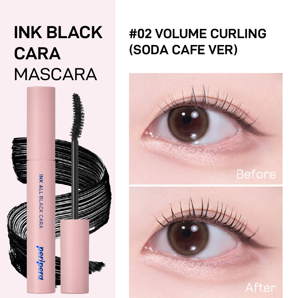 Mascara Peripera Ink All Black Cara 7g làm dày và dài mi