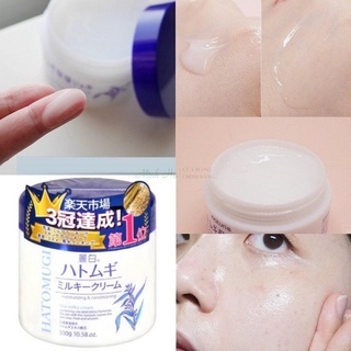 Kem dưỡng ẩm Hatomugi The Milky Cream 300g trắng da, mềm mịn