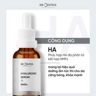 Serum Drceutics Hyaluronic + NMFs 30ml giúp da luôn ẩm mượt, căng bóng