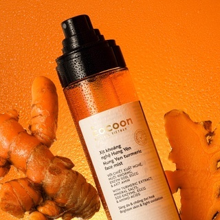 Xịt khoáng nghệ Hưng Yên Cocoon Turmeric Face Mist 130ml giúp làm sáng da và chống oxy hóa