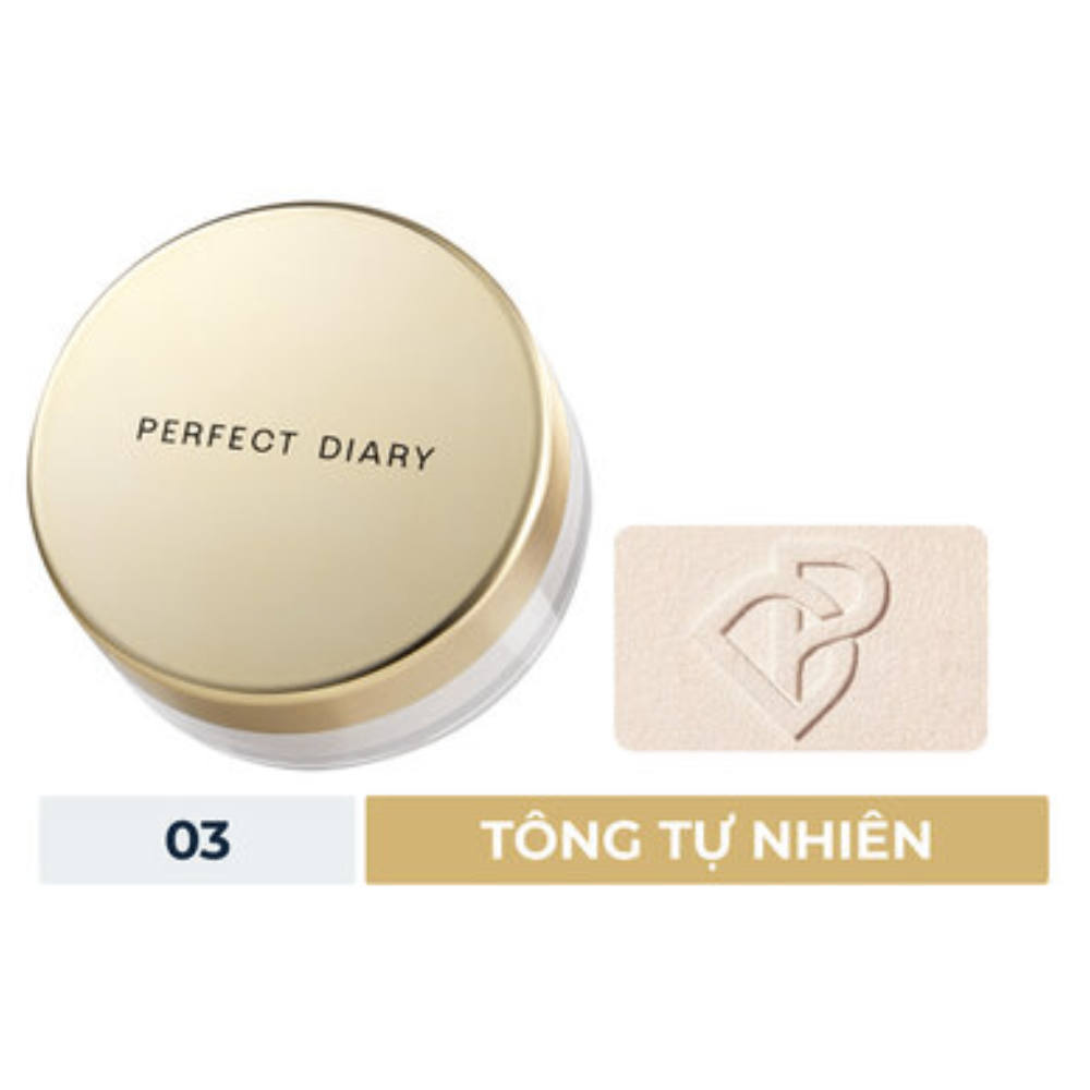 Phấn phủ Perfect Diary Weightless Soft Velvet Blurring Loose Powder 7g kiềm dầu nâng tone nhẹ tự nhiên