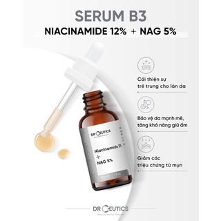 Serum Drceutics Niacinamide 12% + NAG 5% 30/100ml giúp sáng da, kiềm dầu hiệu quả