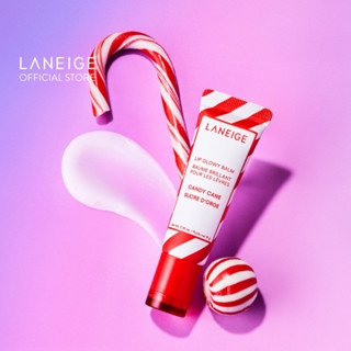 (Tách set) Son dưỡng môi Laneige Lip Glow Balm Candy Cane + Mặt nạ ngủ môi Laneige Peppermint dưỡng môi căng mọng