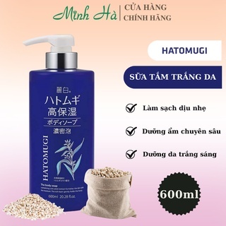 Sữa tắm Hatomugi chiết xuất hạt ý dĩ 600ml giúp dưỡng ẩm, trắng da