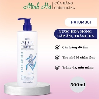 Nước hoa hồng Hatomugi Moisturizing & Conditioning Lotion 500ml cấp ẩm, trắng da
