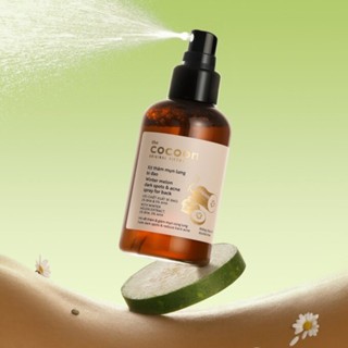 Xịt thâm mụn lưng bí đao Cocoon 140ml thuần chay làm sạch mụn, làm mờ vết thâm