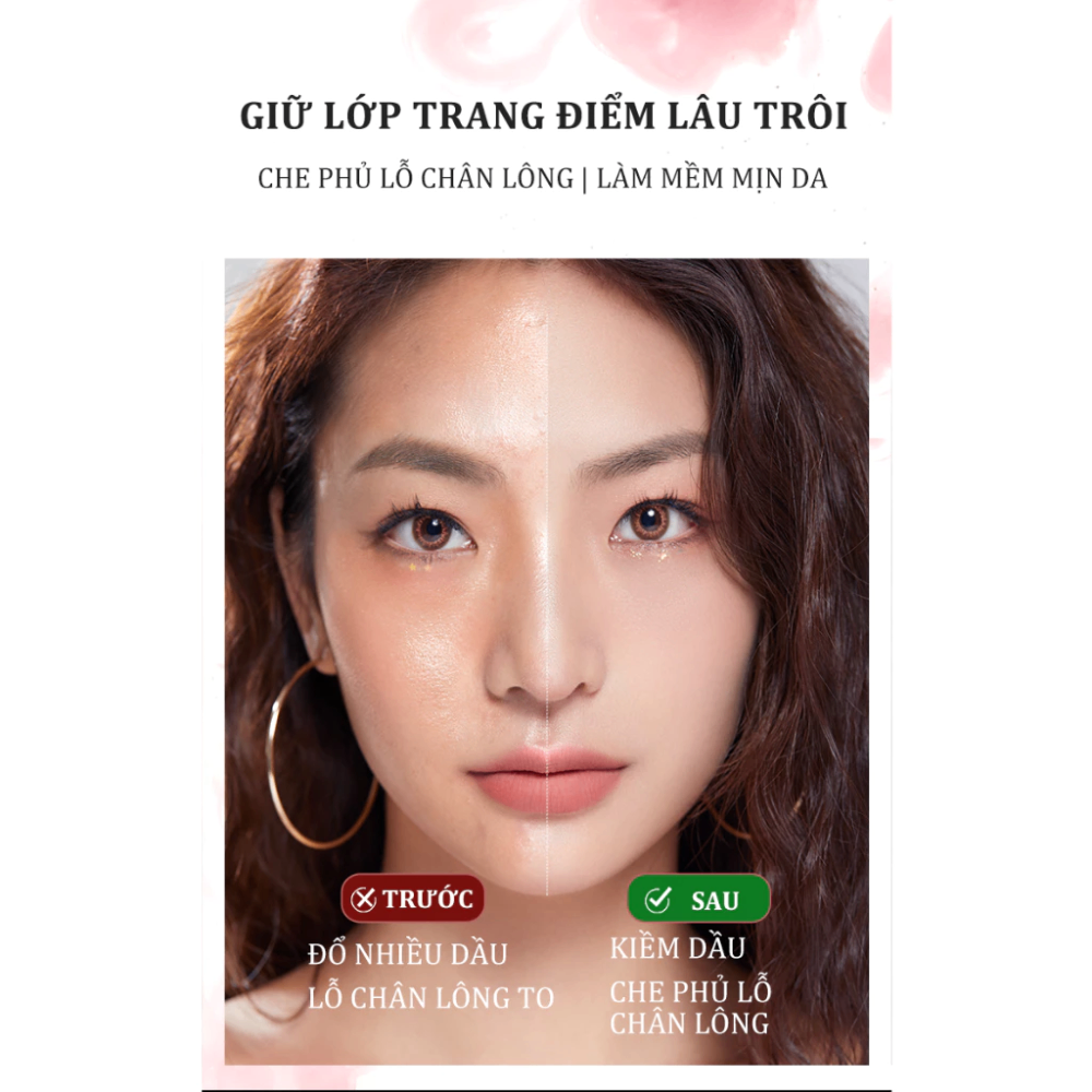 Phấn phủ bột Hexze Light Mist Loose Powder 10g kiềm dầu mỏng nhẹ giữ lớp trang điểm lâu trôi
