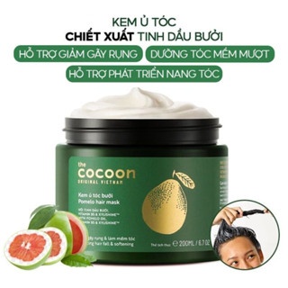 Kem ủ tóc bưởi Cocoon Pomelo hair mask 200ml giảm gãy rụng và làm mềm tóc