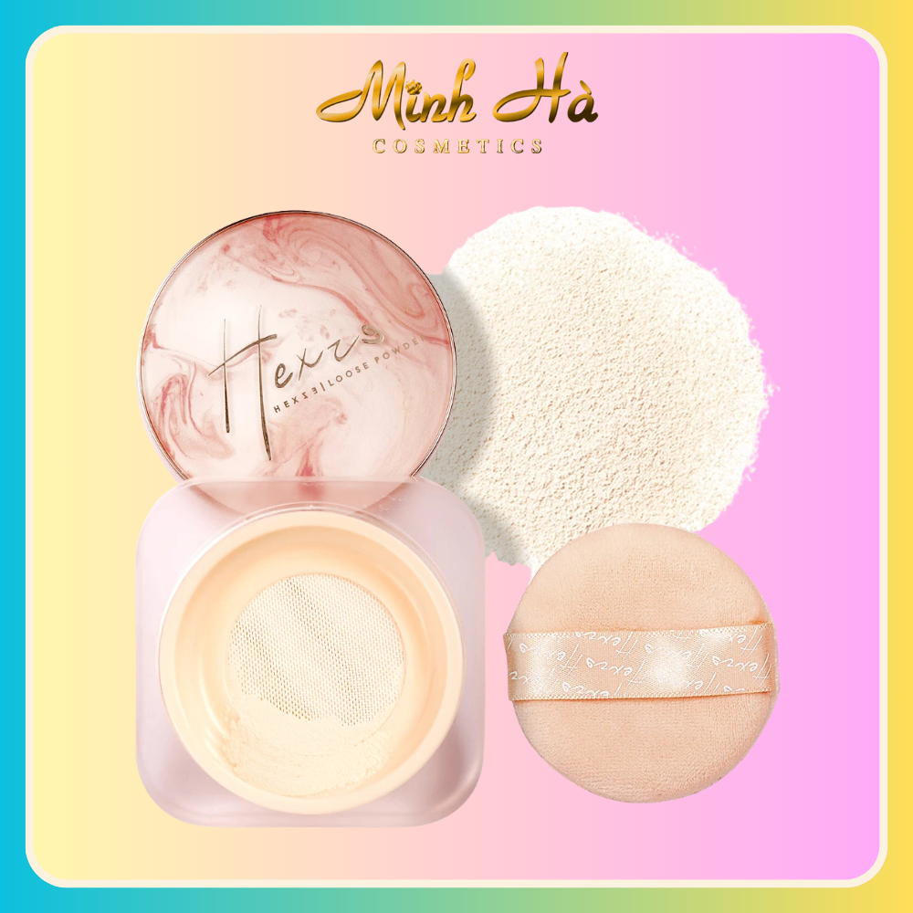 Phấn phủ bột Hexze Light Mist Loose Powder 10g kiềm dầu mỏng nhẹ giữ lớp trang điểm lâu trôi