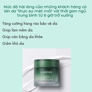 Mặt nạ ngủ LANEIGE Cica Sleeping Mask 10ml giúp làm mềm da dịu da
