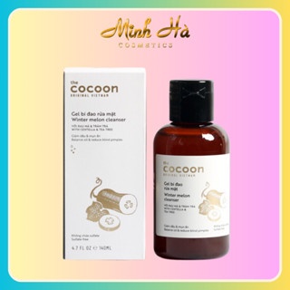 Gel bí đao rửa mặt Cocoon Winter Melon Cleanser 140ml giảm dầu và mụn ẩn, không chứa sulfate