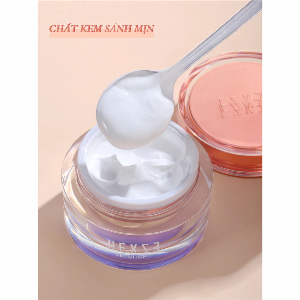 Kem nâng tông Hexze Radiant Lazy Cream 50ml làm sáng da mỏng nhẹ không bết dính