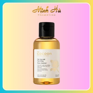 Gel rửa mặt hoa hồng Cocoon Rose Cleanser 140ml phù hợp da khô, thiếu ẩm