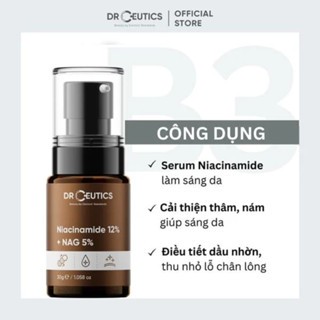 Serum Drceutics Niacinamide 12% + NAG 5% 30/100ml giúp sáng da, kiềm dầu hiệu quả