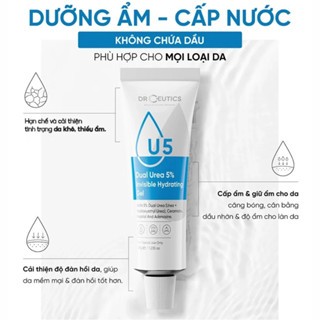 Gel dưỡng ẩm Drceutics Dual Urea Invisible Hydrating 50g cấp nước phục hồi