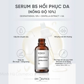 Serum B5 Drceutics Dexpanthenol 10% + Centella Extract + HA 100ml giúp cấp ẩm, phục hồi da