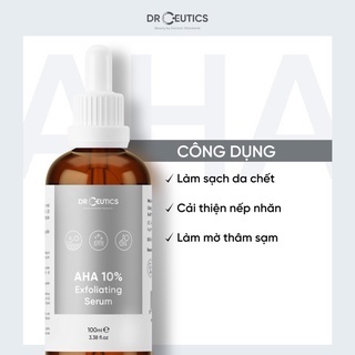 Serum Drceutics AHA 10% Exfoliating 100ml giúp loại bỏ tế bào chết cho da mặt mịn màng