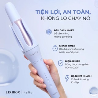 Máy uốn tóc làm xoăn tự động Halio InstaCurl Premium Automatic & làm xoăn tự xoay Halio Auto Rotating Hair Curler