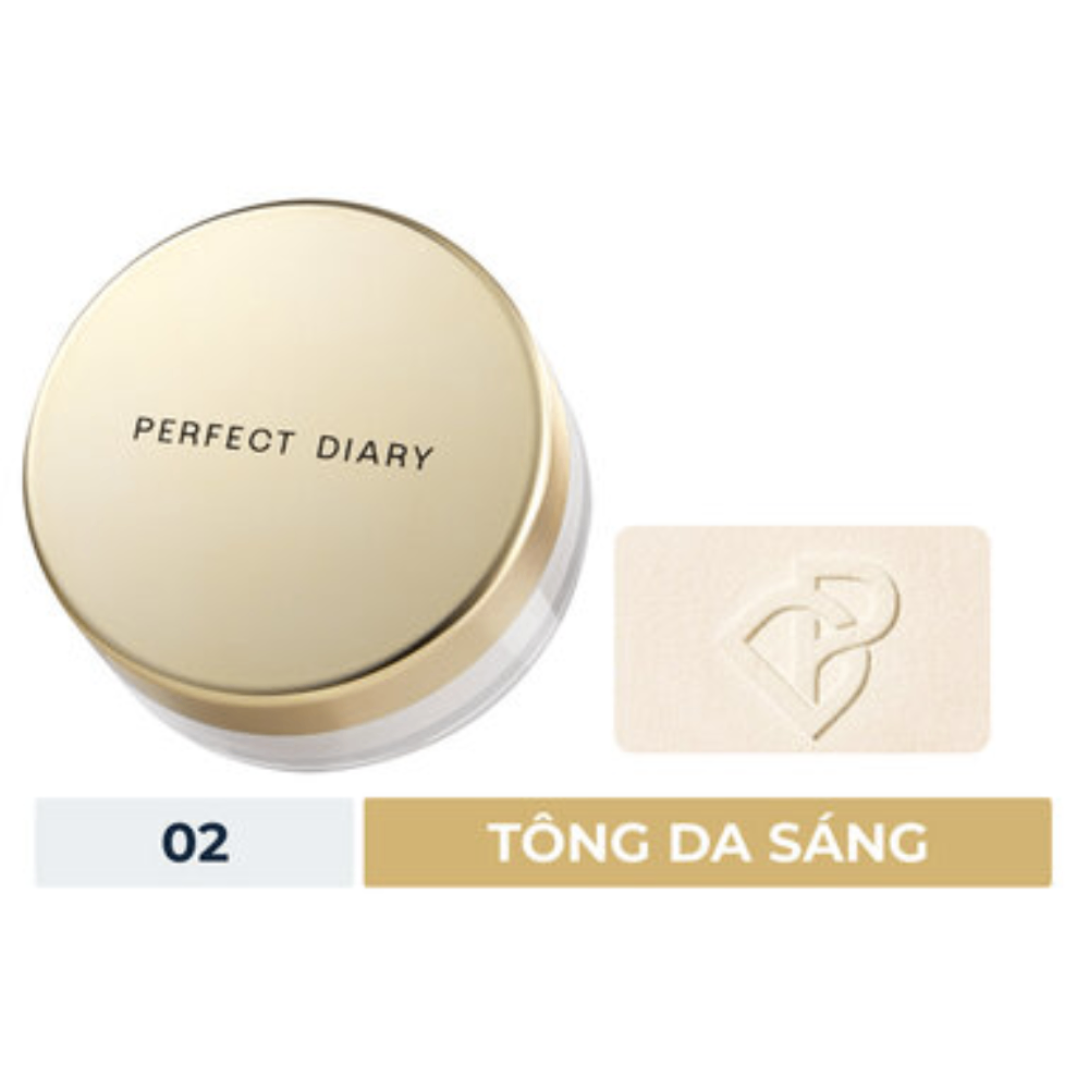 Phấn phủ Perfect Diary Weightless Soft Velvet Blurring Loose Powder 7g kiềm dầu nâng tone nhẹ tự nhiên