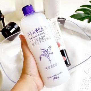 Nước cân bằng da chiết xuất từ hạt ý dĩ Naturie Skin Conditioner 500ml dưỡng ẩm da, cung cấp nước và dưỡng chất