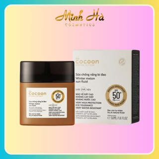 Sữa chống nắng bí đao quang phổ rộng Cocoon winter melon sun fluid broad-spectrum SPF50+++++ 15/50ml bảo vệ da hiệu quả