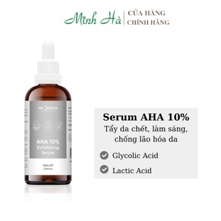 Serum Drceutics AHA 10% Exfoliating 100ml giúp loại bỏ tế bào chết cho da mặt mịn màng