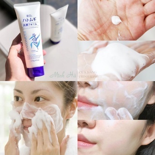 Sữa rửa mặt Hatomugi Naturie Nhật Bản - Màu trắng 170g chiết xuất hạt ý dĩ cấp ấm và dưỡng da