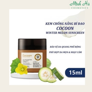 Sữa chống nắng bí đao quang phổ rộng Cocoon winter melon sun fluid broad-spectrum SPF50+++++ 15/50ml bảo vệ da hiệu quả
