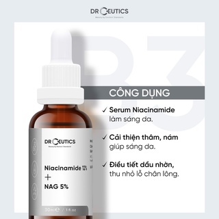 Serum Drceutics Niacinamide 12% + NAG 5% 30/100ml giúp sáng da, kiềm dầu hiệu quả
