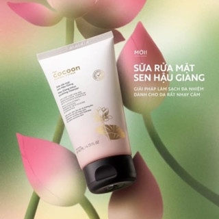 Sữa rửa mặt Cocoon sen Hậu Giang 140ml làm sạch sâu duy trì độ ẩm tự nhiên cho da