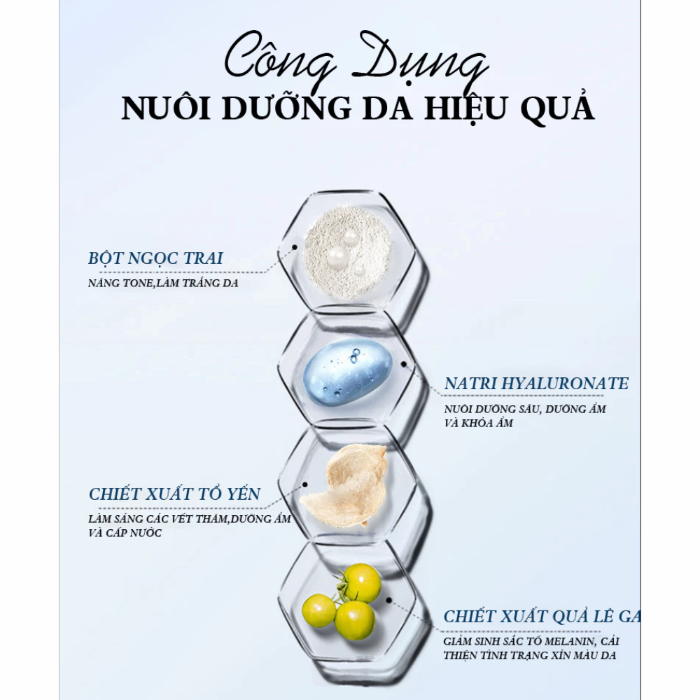 Kem nâng tông Hexze Radiant Lazy Cream 50ml làm sáng da mỏng nhẹ không bết dính