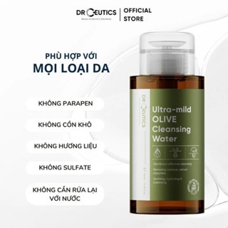 Nước tẩy trang Drceutics Ultra-mild OLIVE Cleansing Water 500ml làm dịu, làm mềm da và dưỡng ẩm cho da