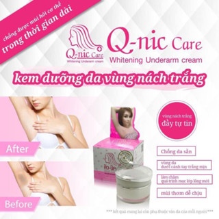 Kem dưỡng trắng vùng nách Q-nic Care 15g (hồng) giúp giảm thâm nách, khuỷu tay, đầu gối