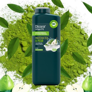 Sữa tắm Dicora Urban Fit Matcha Tea & Pear 400ml làm sạch và giúp da căng mịn