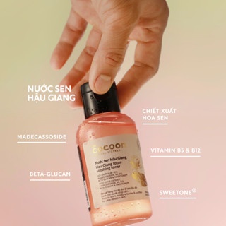 Nước sen Hậu Giang Cocoon Lotus Soothing Toner 310ml cấp ẩm phục hồi làn da