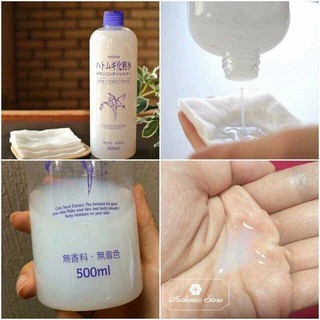 Nước cân bằng da chiết xuất từ hạt ý dĩ Naturie Skin Conditioner 500ml dưỡng ẩm da, cung cấp nước và dưỡng chất