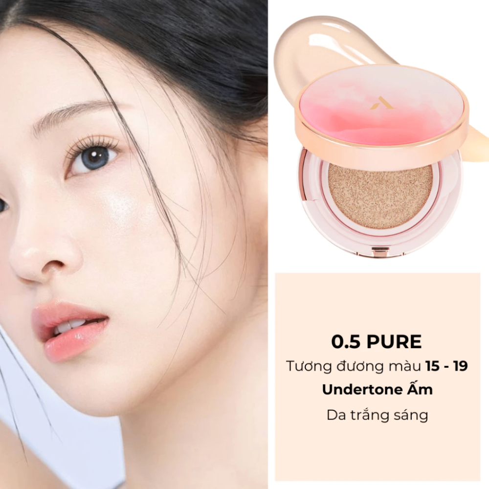 Phấn nước Aperire Day Dream Cover Cushion SPF50+/PA++++ 13g chống nắng và che phủ cho da