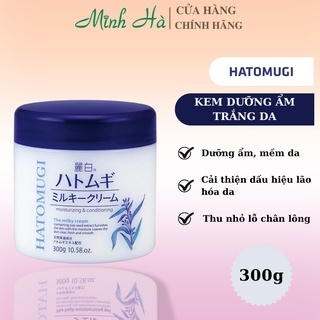 Kem dưỡng ẩm Hatomugi The Milky Cream 300g trắng da, mềm mịn