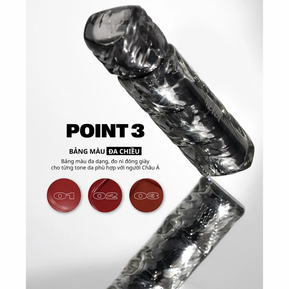 Son kem lì Merzy Puffer Velvet Tint 3.7g bền màu lâu trôi lên màu chuẩn